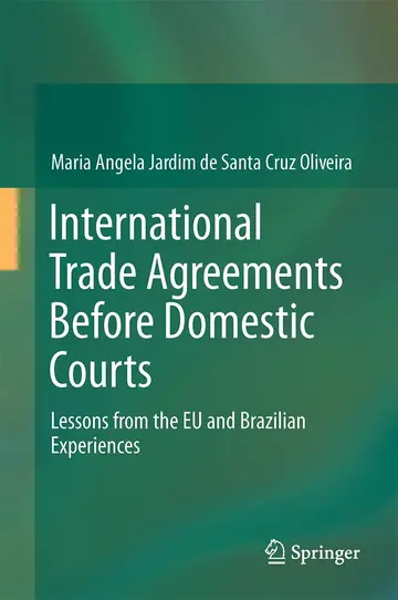 Cover of International Trade Agreements Before Domestic Courts
