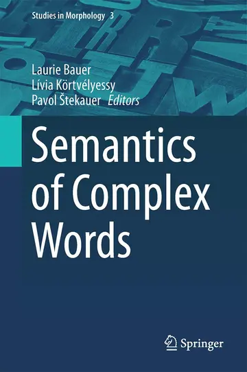 Cover of Semantics of Complex Words