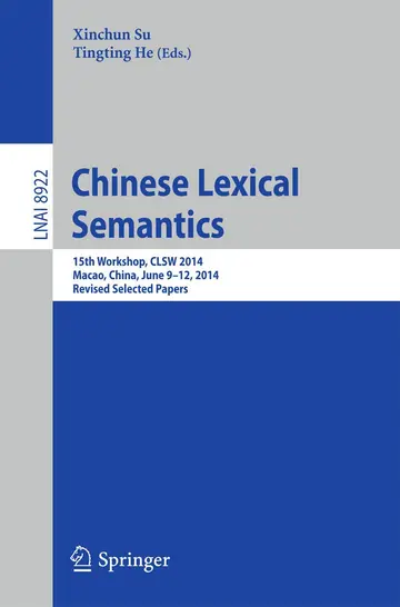 Cover of Chinese Lexical Semantics