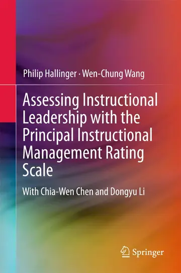 Cover of Assessing Instructional Leadership with the Principal Instructional Management Rating Scale
