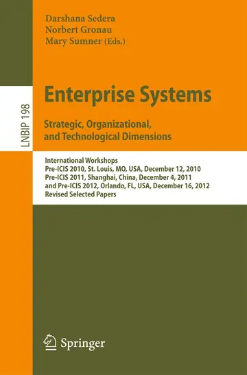 Cover of Enterprise Systems. Strategic, Organizational, and Technological Dimensions
