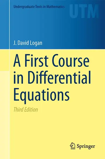 Cover of A First Course in Differential Equations