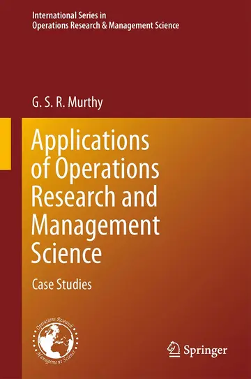 Cover of Applications of Operations Research and Management Science