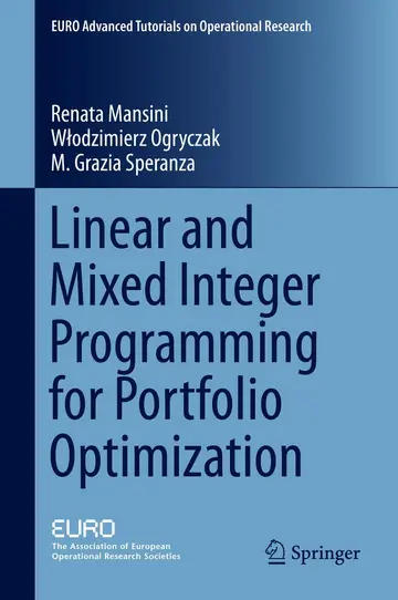 Cover of Linear and Mixed Integer Programming for Portfolio Optimization