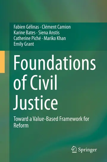 Cover of Foundations of Civil Justice