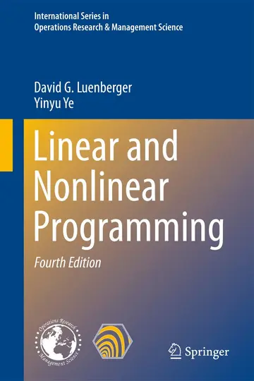 Cover of Linear and Nonlinear Programming