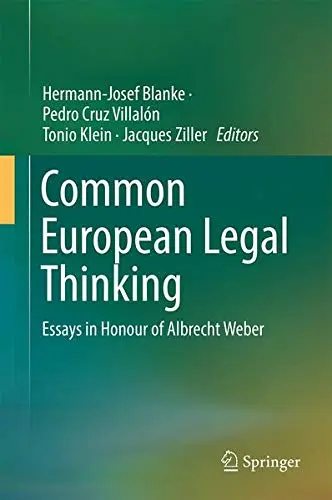 Cover of Common European Legal Thinking
