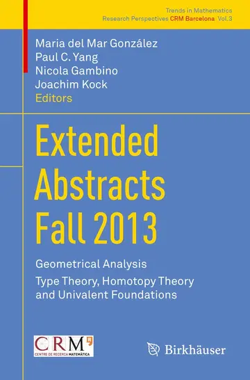 Cover of Extended Abstracts