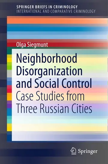 Cover of Neighborhood Disorganization and Social Control