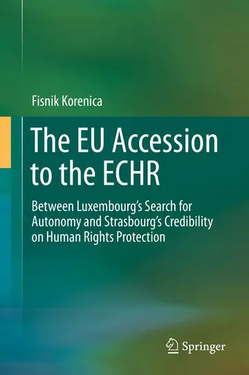 Cover of The EU Accession to the ECHR