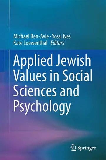 Cover of Applied Jewish Values in Social Sciences and Psychology