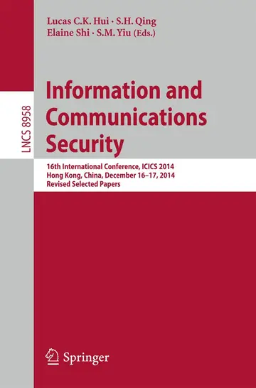 Cover of Information and Communications Security