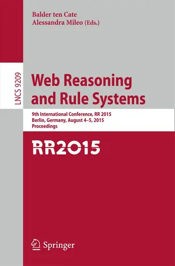 Cover of Web Reasoning and Rule Systems