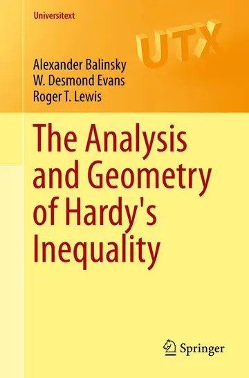 Cover of The Analysis and Geometry of Hardy's Inequality
