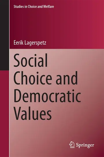 Cover of Social Choice and Democratic Values