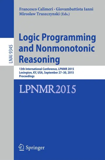 Cover of Logic Programming and Nonmonotonic Reasoning