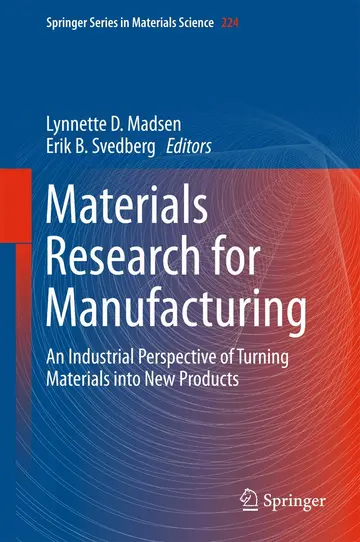 Cover of Materials Research for Manufacturing