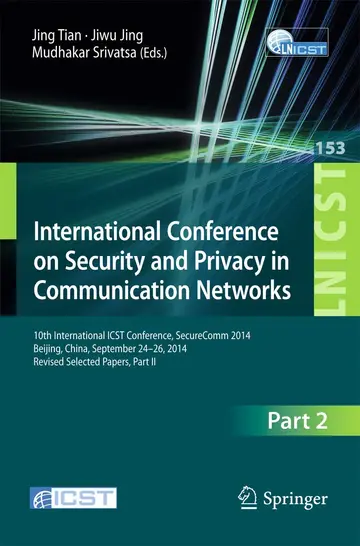 Cover of International Conference on Security and Privacy in Communication Networks
