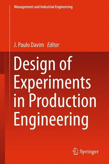 Cover of Design of Experiments in Production Engineering