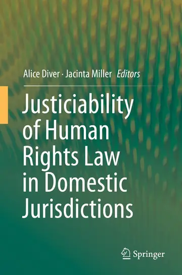 Cover of Justiciability of Human Rights Law in Domestic Jurisdictions