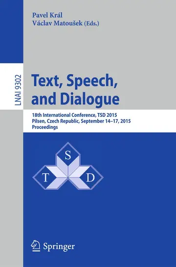Cover of Text, Speech, and Dialogue
