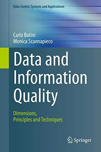 Cover of Data and Information Quality
