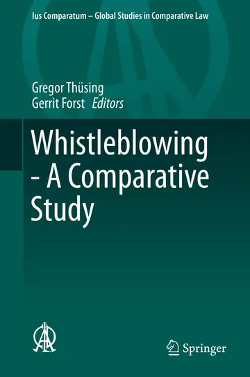 Cover of Whistleblowing - A Comparative Study