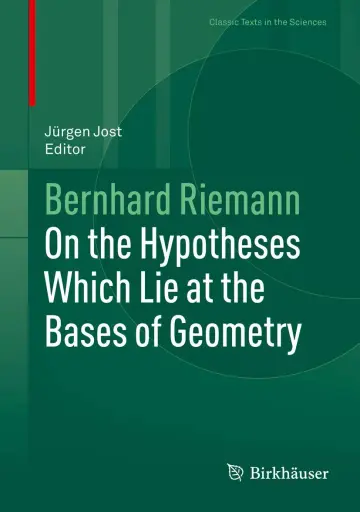 Cover of On the Hypotheses Which Lie at the Bases of Geometry