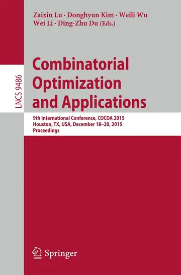 Cover of Combinatorial Optimization and Applications