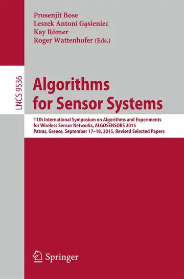 Cover of Algorithms for Sensor Systems