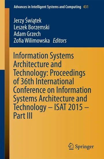 Cover of Information Systems Architecture and Technology