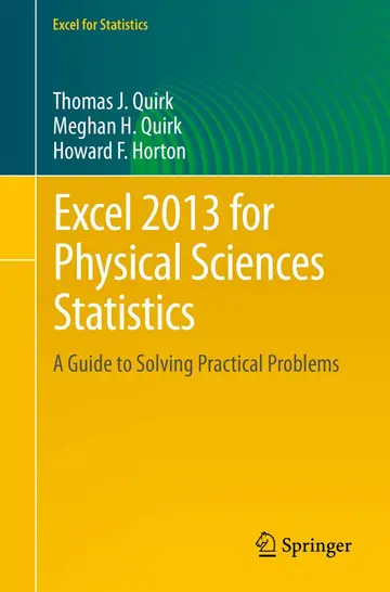Cover of Excel 2013 for Physical Sciences Statistics