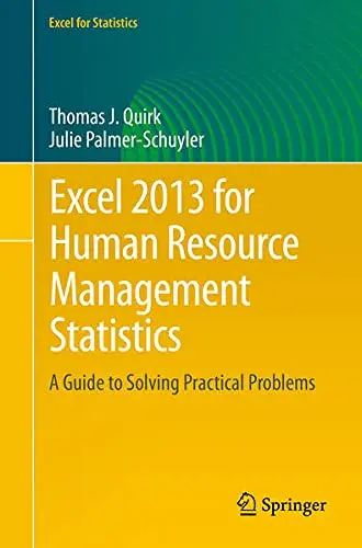 Cover of Excel 2013 for Human Resource Management Statistics