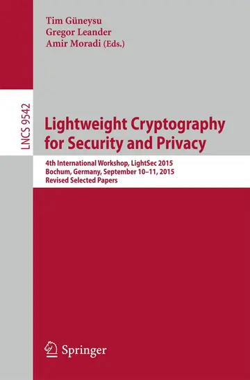 Cover of Lightweight Cryptography for Security and Privacy