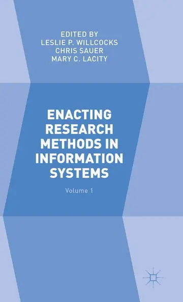 Cover of Enacting Research Methods in Information Systems