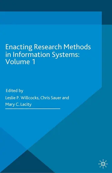 Cover of Enacting Research Methods in Information Systems