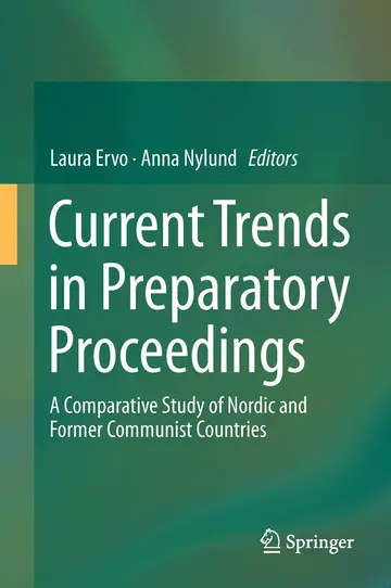 Cover of Current Trends in Preparatory Proceedings