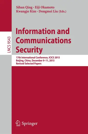 Cover of Information and Communications Security