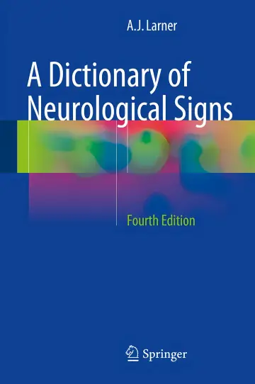 Cover of A dictionary of neurological signs