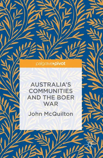 Cover of Australia's Communities and the Boer War