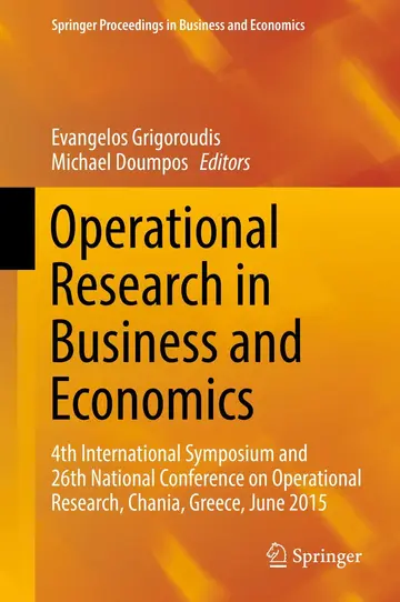 Cover of Operational Research in Business and Economics