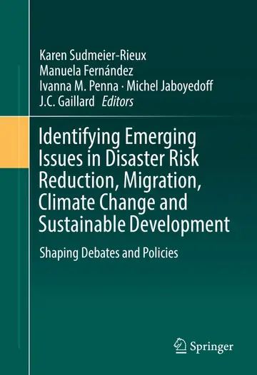 Cover of Identifying Emerging Issues in Disaster Risk Reduction, Migration, Climate Change and Sustainable Development