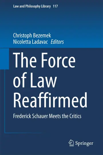 Cover of The Force of Law Reaffirmed