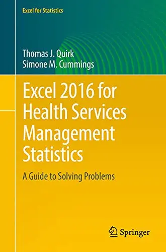 Cover of Excel 2016 for Health Services Management Statistics