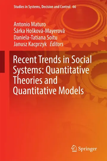Cover of Recent Trends in Social Systems