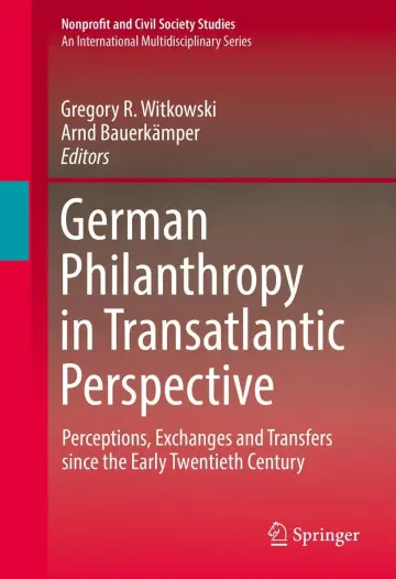 Cover of German Philanthropy in Transatlantic Perspective
