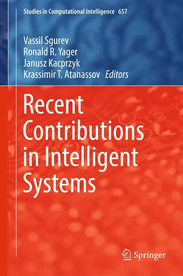 Cover of Recent Contributions in Intelligent Systems