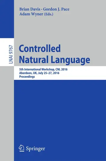 Cover of Controlled Natural Language