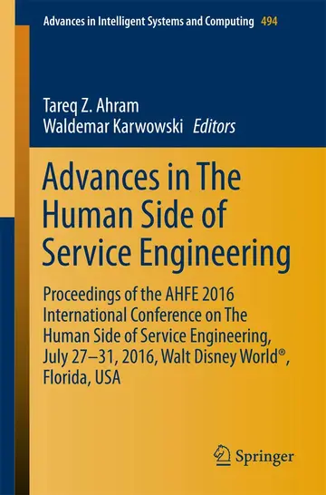 Cover of Advances in the Human Side of Service Engineering