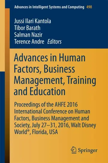 Cover of Advances in Human Factors, Business Management and Society
